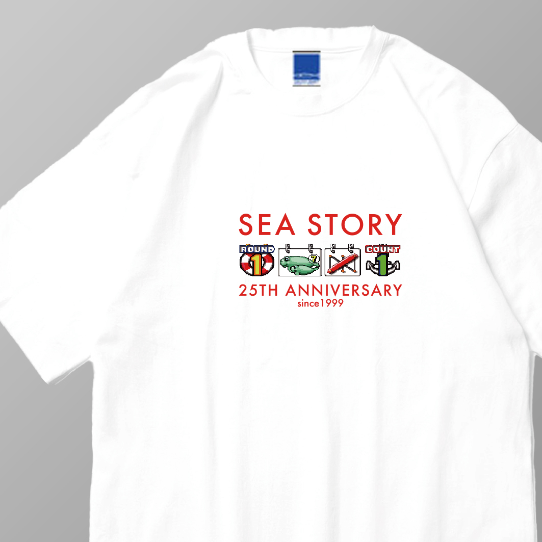 海物語 25th オリジナルTシャツ ラウンドディスプレイVer. White