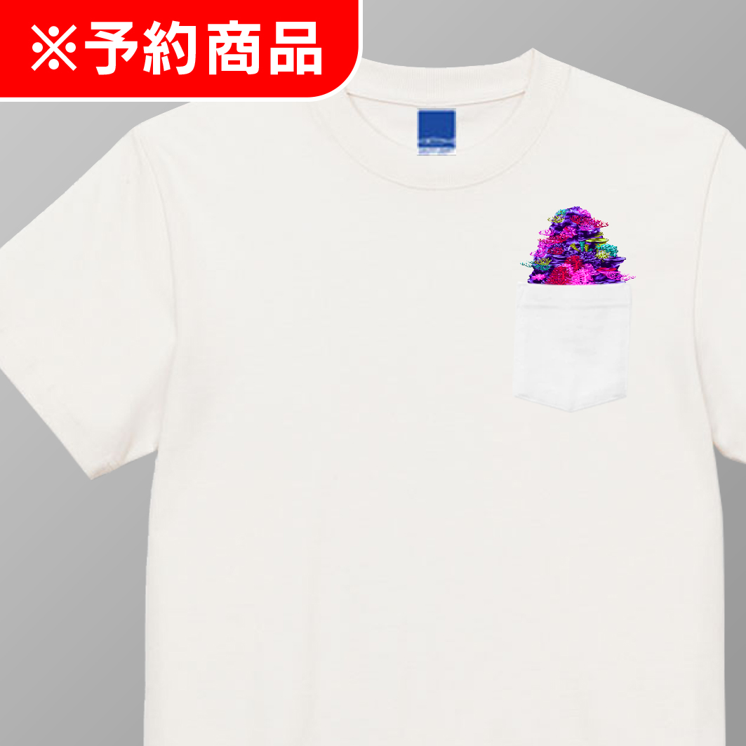 海物語 25th オリジナルTシャツ Sam in the poket Ver. White