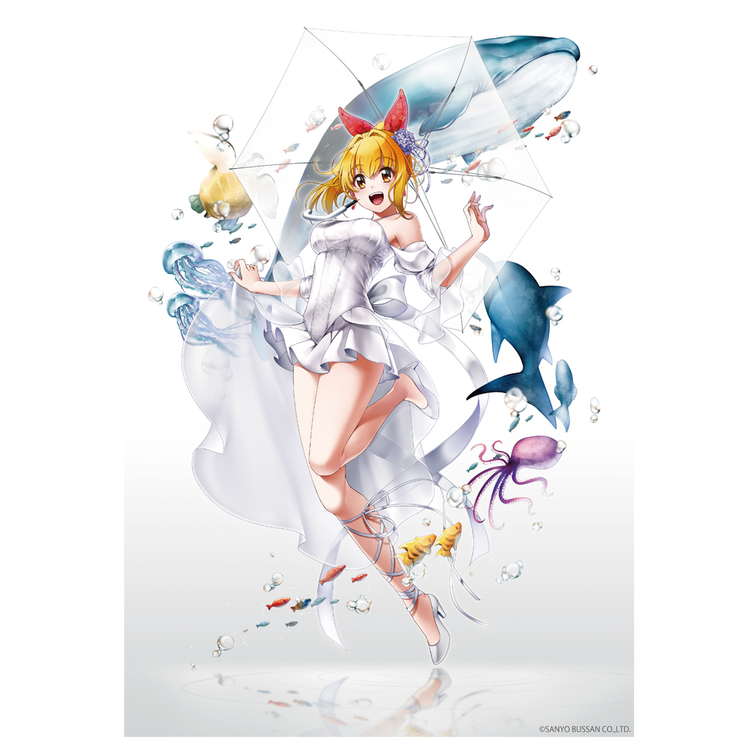 海物語 クリアポスター マリンと梅雨の魚群 Ver.