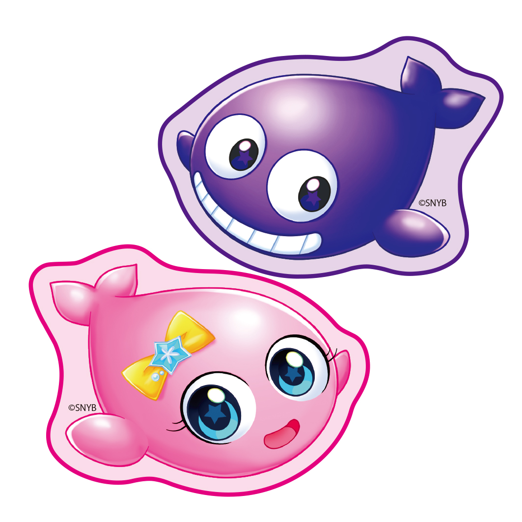 海物語 クジラッキー＆クジラブリー ダイカットタオルハンカチセット
