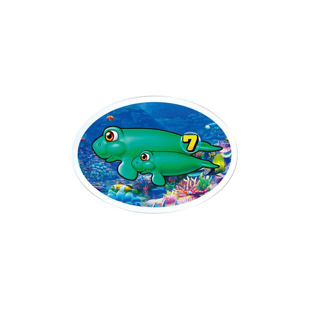 海物語 図柄アクリルバッジ ジュゴン