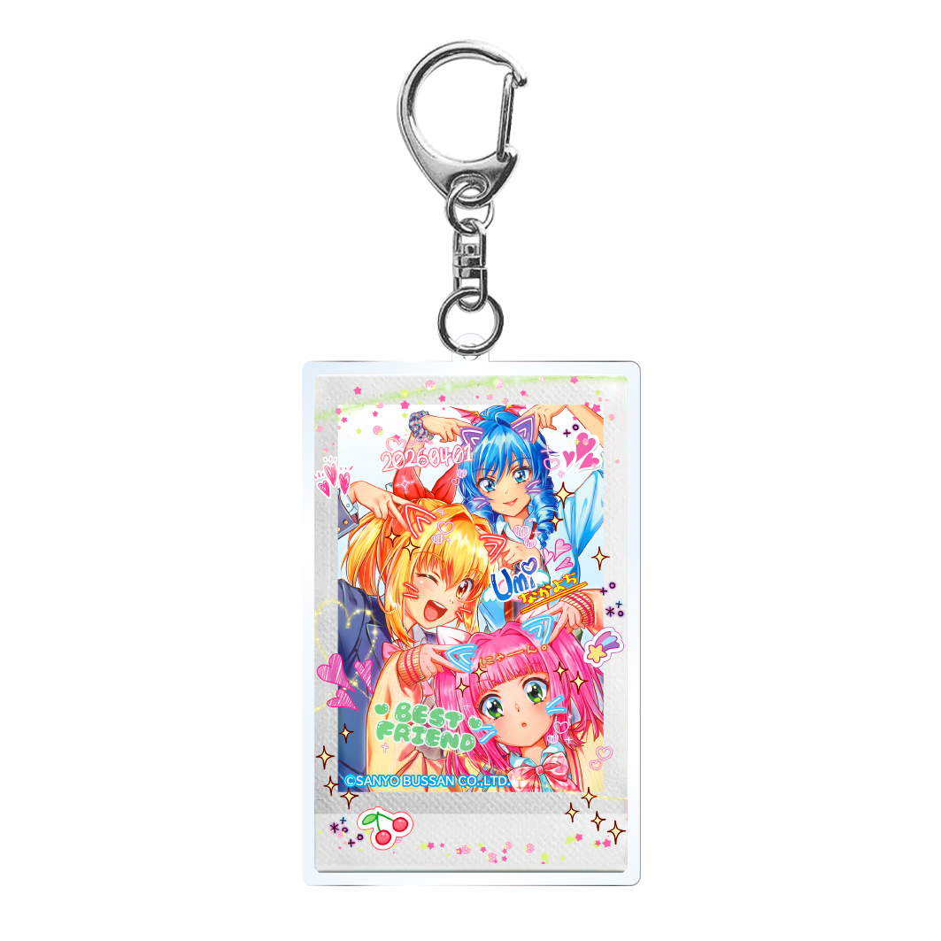 海物語 にゃんにゃんピース アクリルキーホルダー