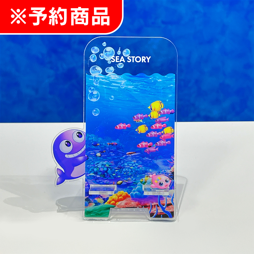 クリアスマホスタンド クジラッキー