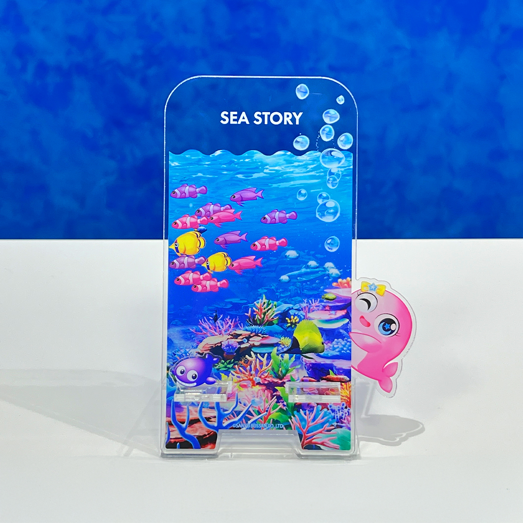 クリアスマホスタンド クジラブリー