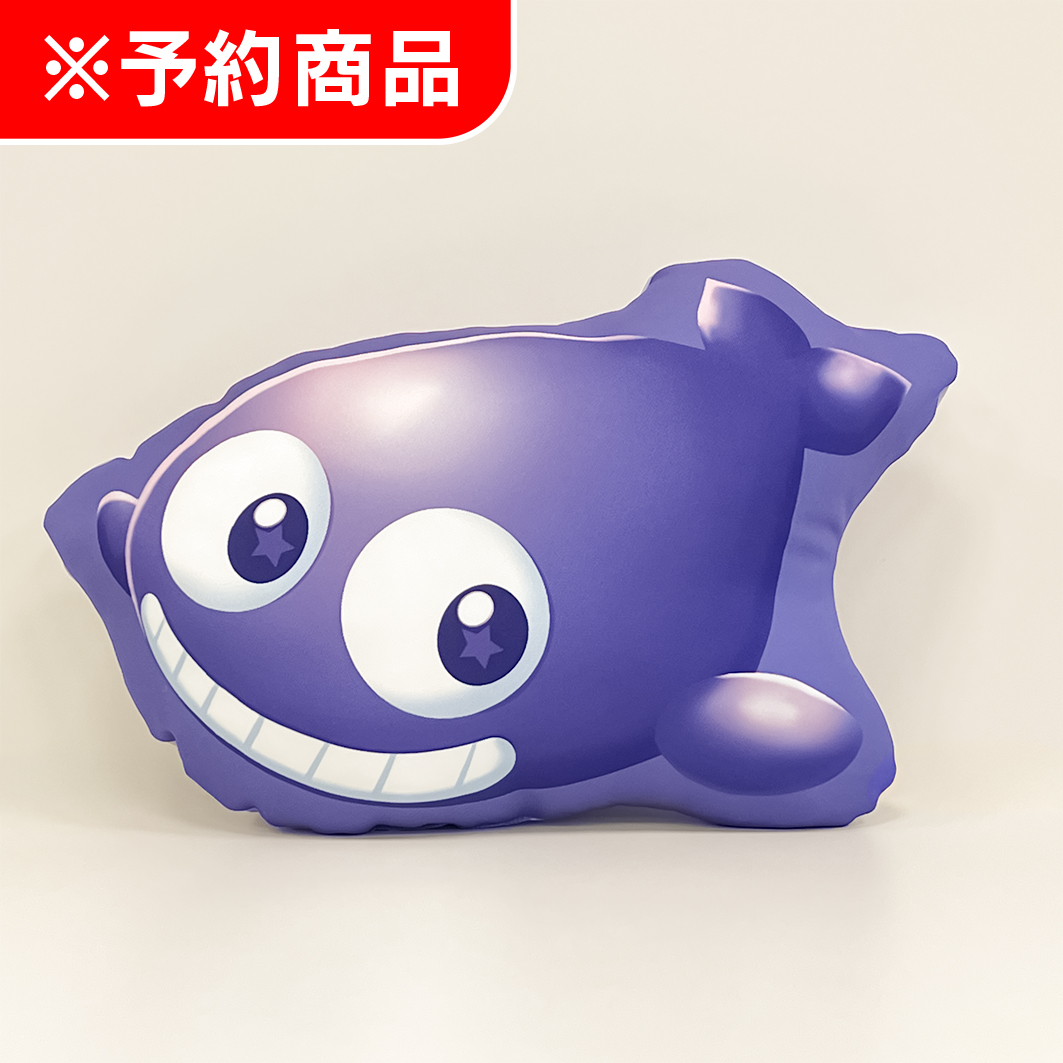 ダイカットクッション クジラッキー