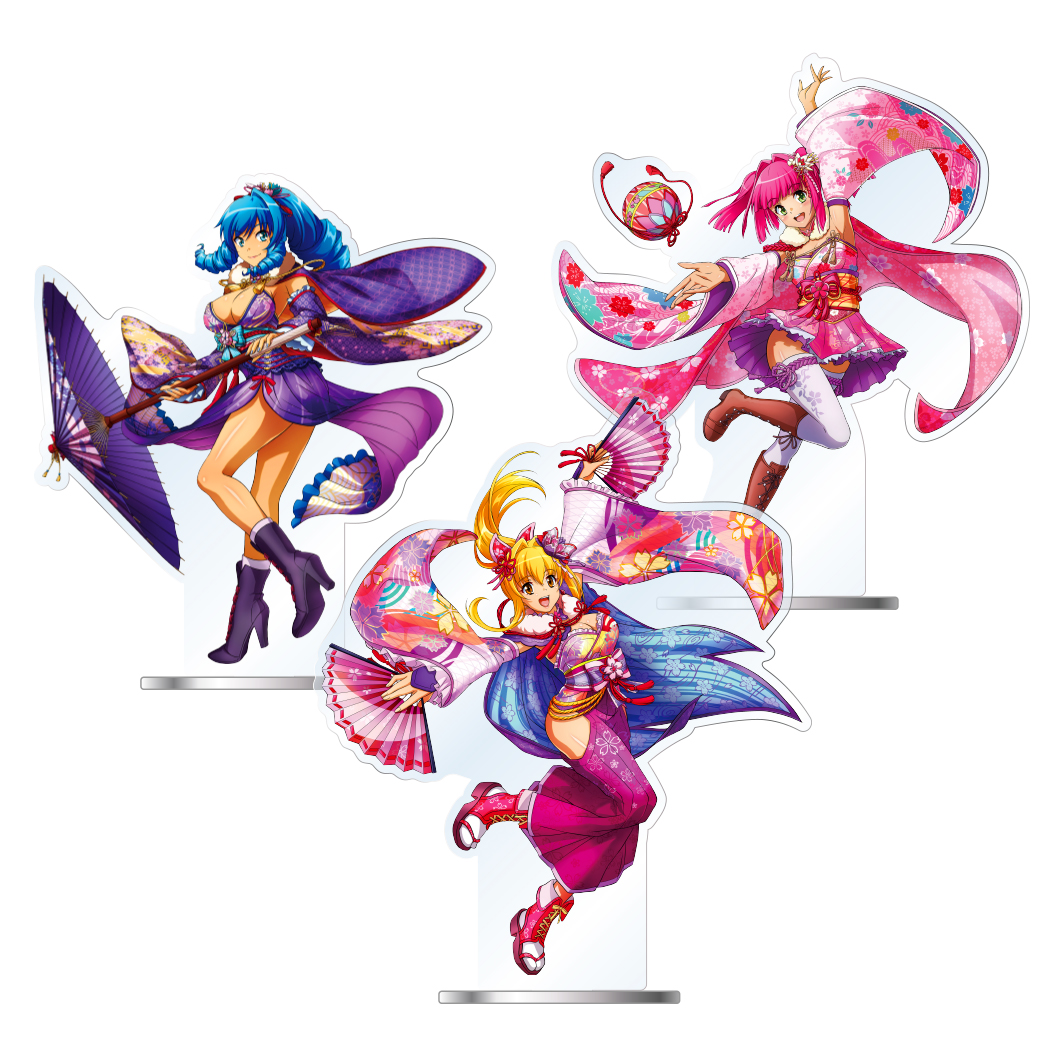 海物語 アクリルスタンド 夜桜超旋風 マリン／ワリン／ウリン
