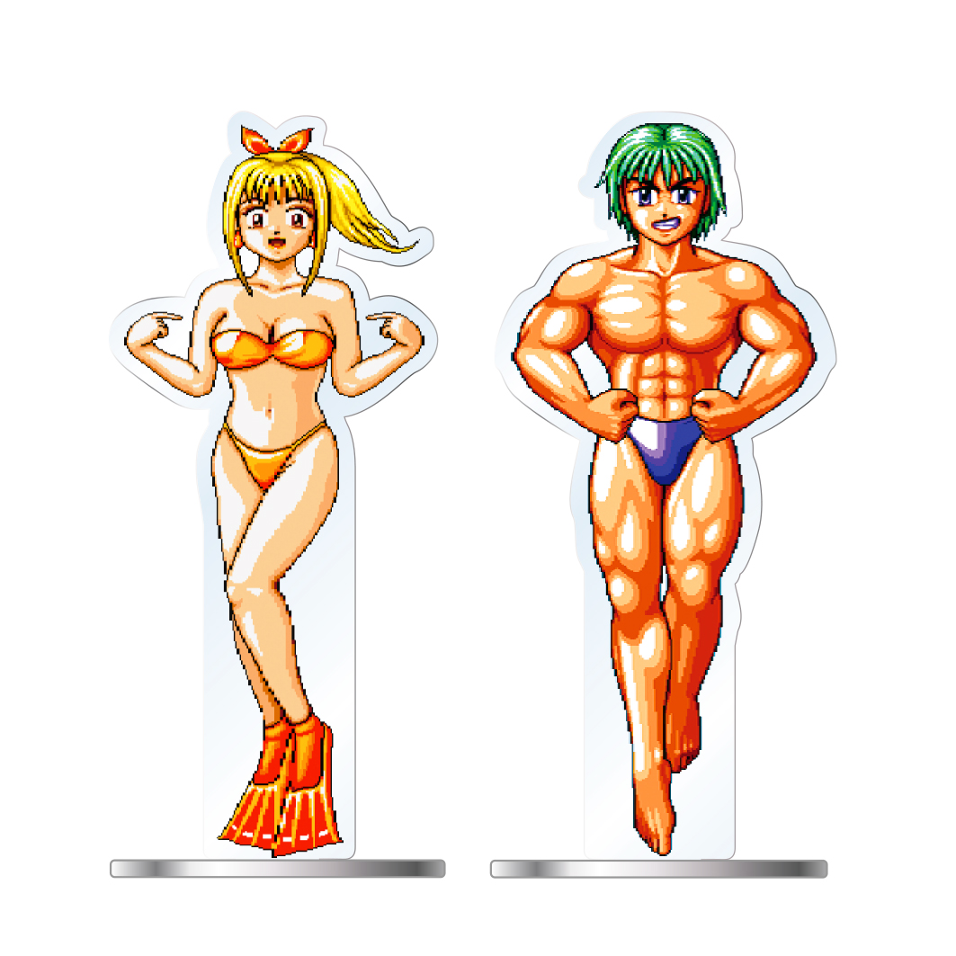 海物語 アクリルスタンド 初代 マリン／サム