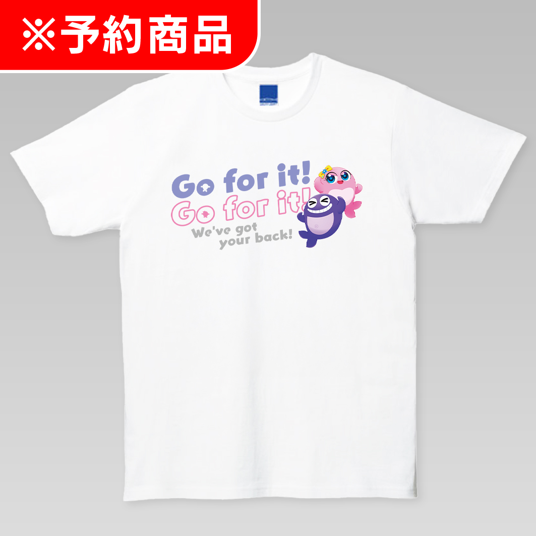クジラッキー＆クジラブリー ビッグシルエットTシャツ  [Go for it!]